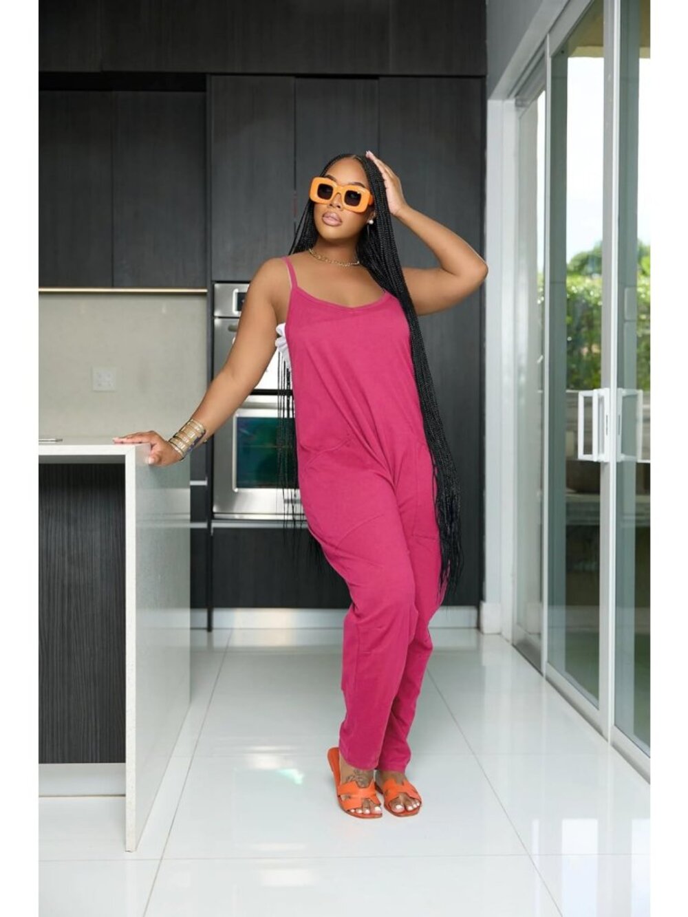 Casual Loose Strap Overalls Jumpsuit for Women with Pockets - Comfy & Stylish - Picture 5 of 5
